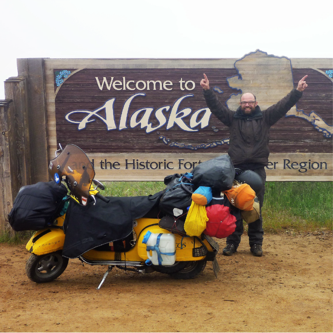 Alexander Eischeid - Vesparicana mit der Vespa von Alaska nach Feuerland